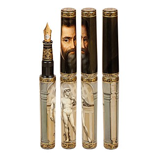 Phoenix Lacquer Art Great Masters Michelangelo Caneta de Tinta Permanente