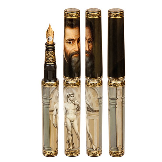 Phoenix Lacquer Art Great Masters Michelangelo Fountain pen