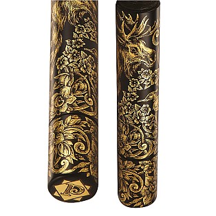 Phoenix Lacquer Art Ornaments Golden Moose & Flowers Caneta de Tinta Permanente