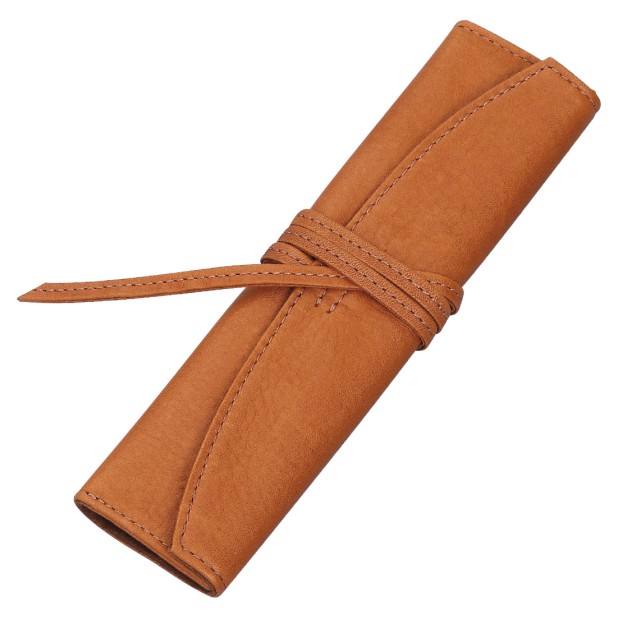 Pilot Leather Pen Case Camel (Single)