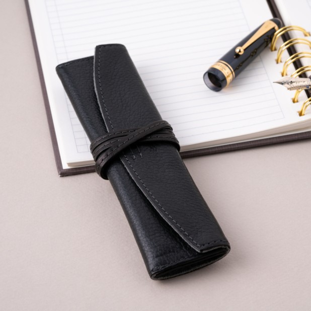 Pilot Leather Pen Case Black (Single)