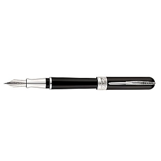 Pineider Avatar UltraResin Graphene Black Caneta de Tinta Permanente