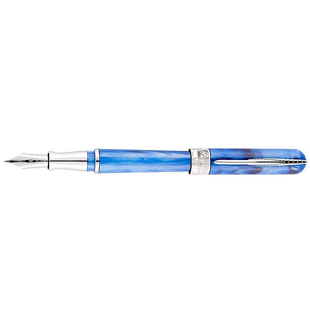 Pineider Avatar UltraResin Neptune Blue Caneta de Tinta Permanente