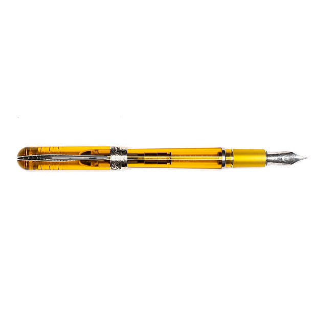 Pineider Avatar UltraResin Demonstrator Amber Caneta de Tinta Permanente