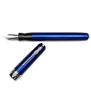 Pineider La Grande Bellezza Full Metal Jacket Lightning Blue Fountain pen