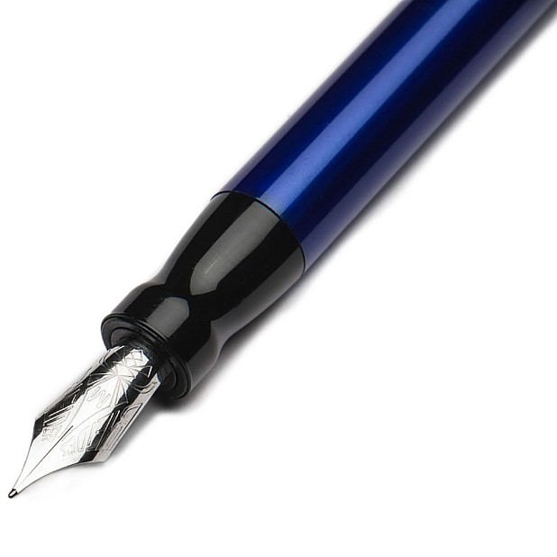 Pineider La Grande Bellezza Full Metal Jacket  Lightning Blue Caneta de Tinta Permanente