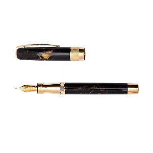 Pineider La Grande Bellezza Rock Midnight Black GT Fountain pen
