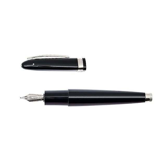 Pineider Modern Times Black ST Caneta de Tinta Permanente