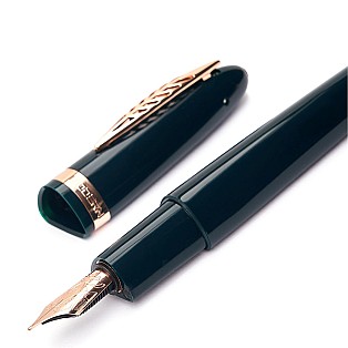 Pineider Modern Times British Racing Green RGT Caneta de Tinta Permanente
