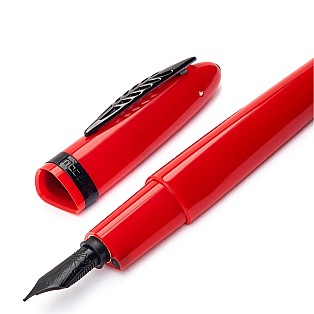 Pineider Modern Times Italy Racing Red RT Caneta de Tinta Permanente