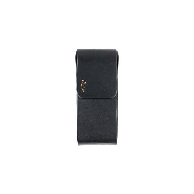 Pineider Leather Black Pen Pouch Triplo