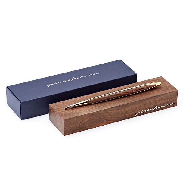 Pininfarina Cambiano Walnut Gold Ethergraf Lápis