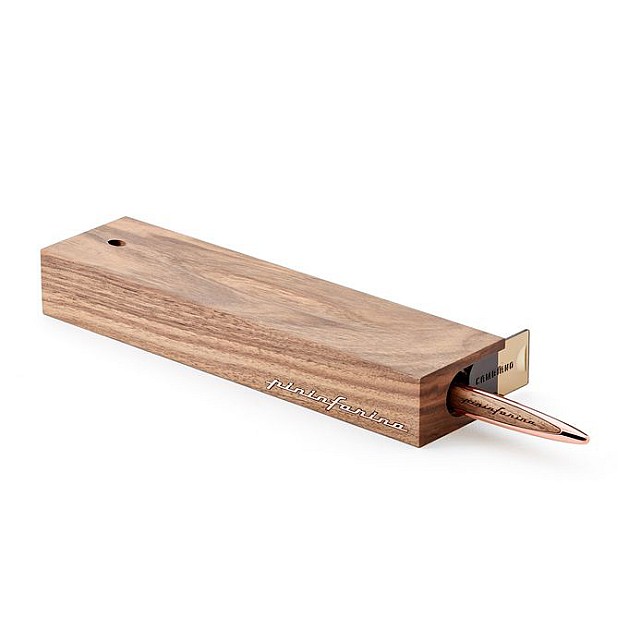 Pininfarina Cambiano Walnut Rose Gold Ethergraf Lápis