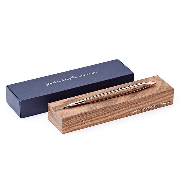 Pininfarina Cambiano Walnut Rose Gold Esferográfica