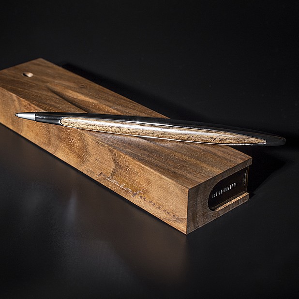 Pininfarina Cambiano Walnut Blue Esferográfica