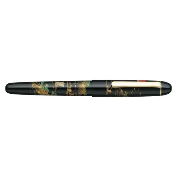 Platinum #3776 Century Kaga Hira Maki-e Sansui Pióro wieczne