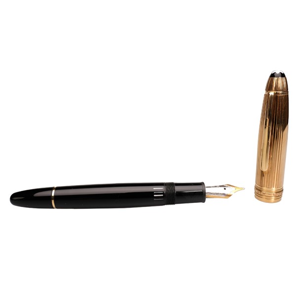 Montblanc Meisterstück 146 LeGrand Doué Gold Plated Pinstripe  Vulpen Pre-owned