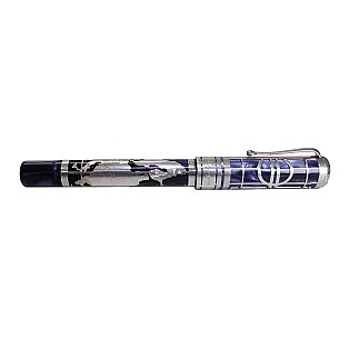 Montegrappa  Euro 2002 Sterling Silver Fountain Pen Pre-owned
