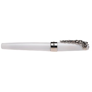 Montegrappa Fortuna Caduceus White Fountain Pen Pre-owned