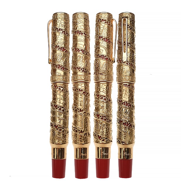 Omas Jerusalem 3000 Solid 18K Gold LE Fountain Pen Pre-owned