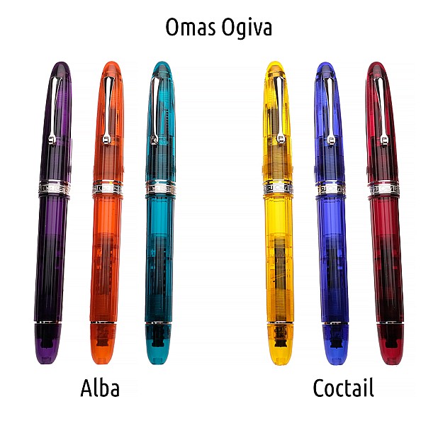 Omas  Ogiva Cocktail Burgandy Fountain Pen Pre-owned