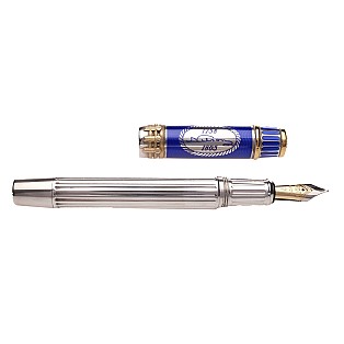 Onoto Horatio Nelson Sterling Silver Fountain Pen Pre-owned