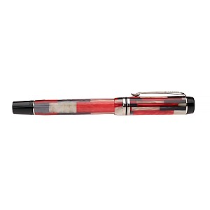 Parker Duofold Mosaic Red International Fountain Pen Pre-Owned