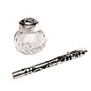 Sheaffer Nostalgia Fountain Pen met Kristallen Inktpot Pre-owned