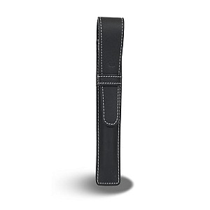 Récife Riviera Large Soft Black Flap Pen Case (Single)
