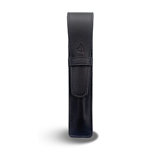 Récife Riviera Large Soft All Black Flap Pen Case (Single)