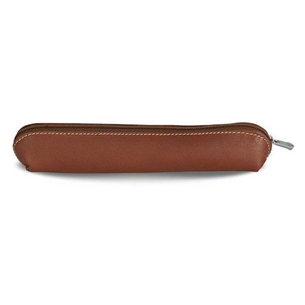 Récife Riviera Small Soft Cognac Zippered Pen Pouch (Single)