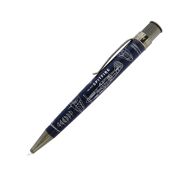 Retro 51 Spitfire Blueprint Rollerball / Ballpoint