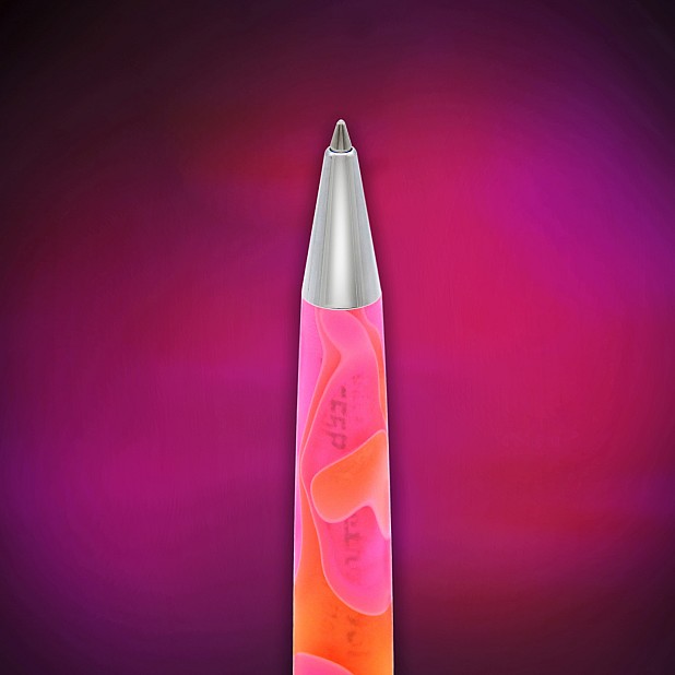 Retro 51 Tornado Acrylic Cosmic Swirl Pink & Orange Rollerball / Ballpoint
