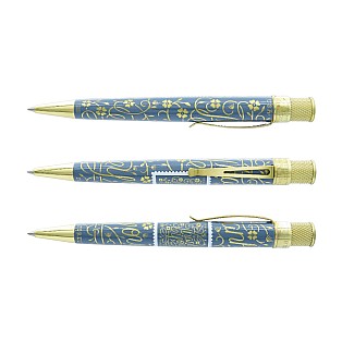 Retro 51 Tornado USPS Thank You Blue Gray Rollerball / Ballpoint