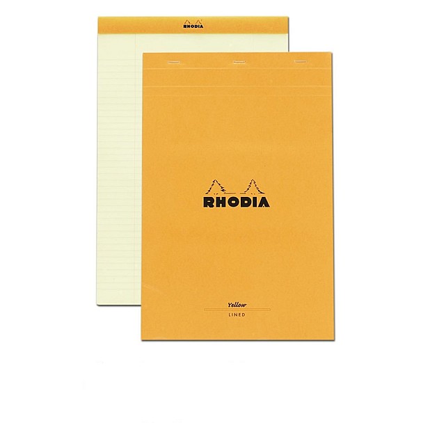 Rhodia No. 19 Notitieblok Geel Gelinieerd A4