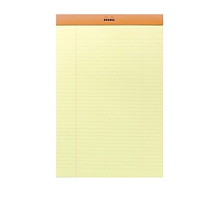 Rhodia No. 19 Notepad Yellow Ruled A4