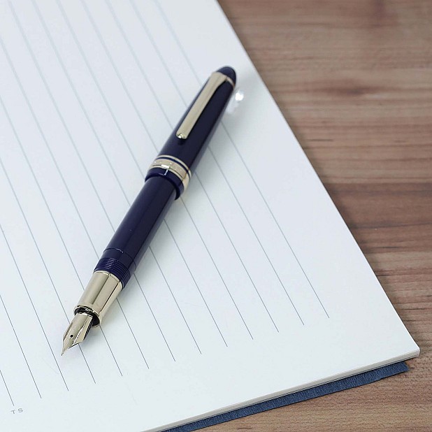 Sailor 1911 Casual L Muted Blue GT Caneta de tinta permanente