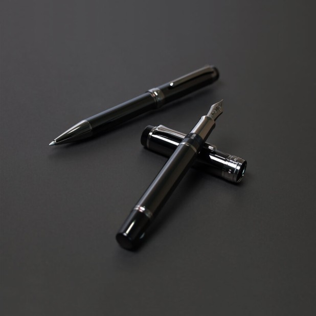 Sailor Cylint Black Stainless Steel Reservoarpenna
