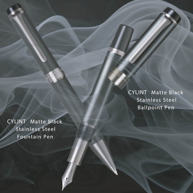 Sailor Cylint Matte Black Stainless Steel Ballpoint