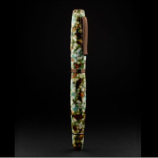 Scribo La Dotta Travertino PVD Corten Fountain pen