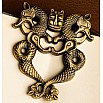 Sepia Writing Accessories Twin Dragons Brass Book Holder
