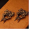 Sepia Writing Accessories Twin Dragons Brass Book Holder