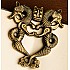 Sepia Writing Accessories Twin Dragons Brass Book Holder