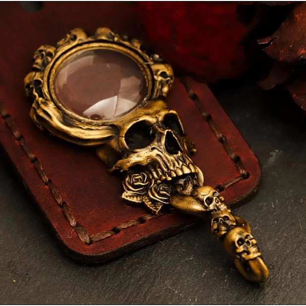 Sepia Writing Accessories Vanitas Brass Lupe