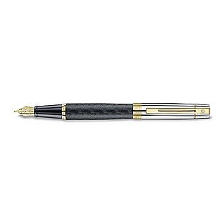 Sheaffer 300 Engraved Black and Chrome GT Pluma Estilográfica