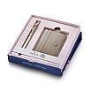 Sheaffer 100 Emily in Paris Champagne Gold GT Ballpoint and Credit Card Holder Set