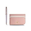 Sheaffer Prelude Mini Emily in Paris Pastel Pink and Swarovski Crystal RGT Ballpoint and Credit Card Holder Set