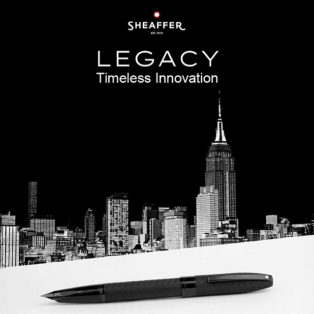 Sheaffer Legacy Heritage Black Chevron Pluma Estilográfica
