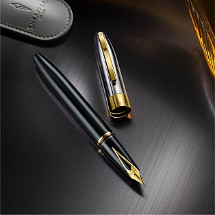 Sheaffer Legacy Heritage Black Laque and Chrome Cap GT Stylo Plume