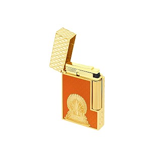 S.T. Dupont Ligne 2 Cling Game of Thrones Lacquered Fire Orange Gold Feuerzeug